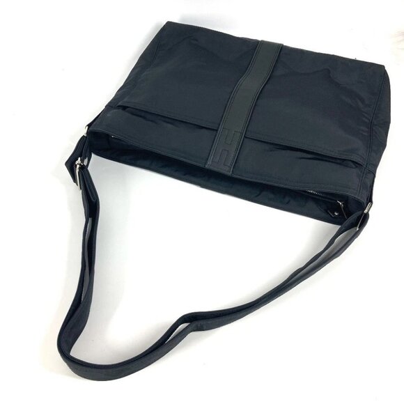 HERMES Acapulco Basas MM Bag Crossbody Shoulder Bag Nylon Black - Picture 8 of 15